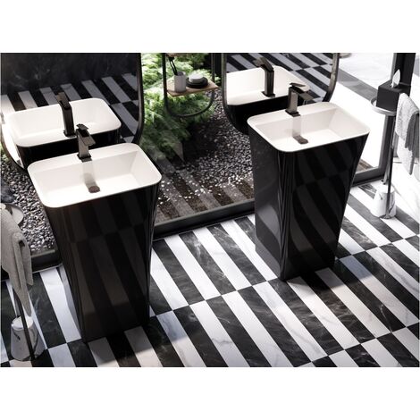 Vasque sur pieds noir brillant ASSOS S LINE
