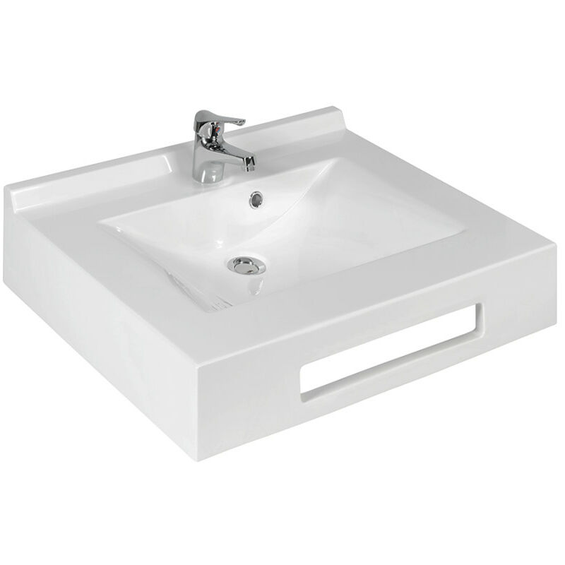 Vasque suspendue evidence 60 cm - Blanc