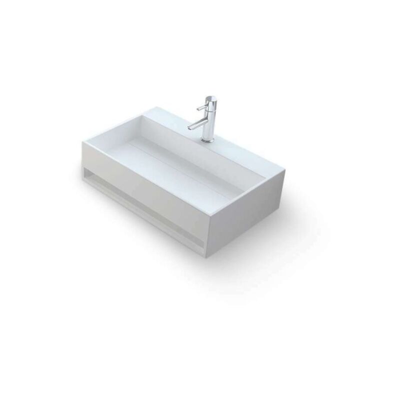 

Lavabo Sospendido, 60 cm, en Solid Surface – Célia