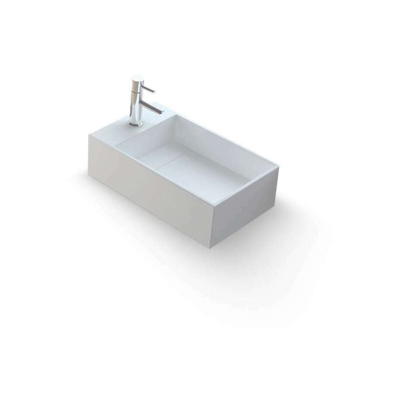 

Lavabo sospendido o de encimera, 50 cm en Solid Surface – Manéa G