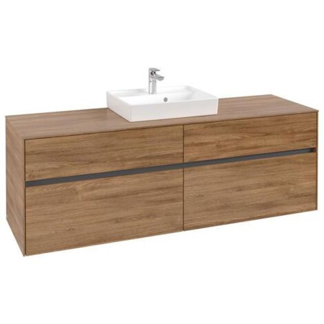 Vasque VB Collaro US 1600x548x500mm 4 Éviers avec Kansas Oak