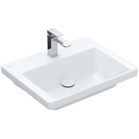 Vasque Villeroy &amp Boch Subway 3.0, rectangulaire, 1 trou pour
