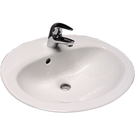 Vasque VOLTA PLUS - Dimensions: 53 x 43,5 cm - Couleur: BLANC
