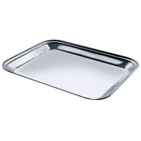 VASSOIO ACCIAIO RETTANGOLARE cm 45x36 SALVI