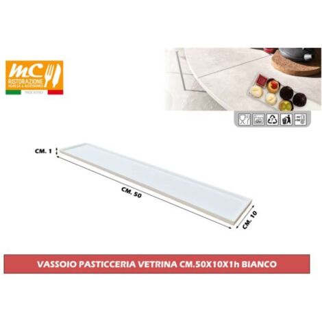 Vassoio Bancone Bar 50X10 Bianco M.C.