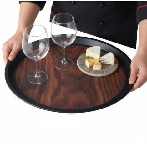 VASSOIO DA CUCINA ANTISCIVOLO NERO 41 cm PER SERVIRE
