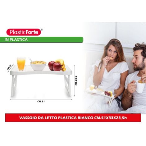 Vassoio da letto in plastica cm 51x33