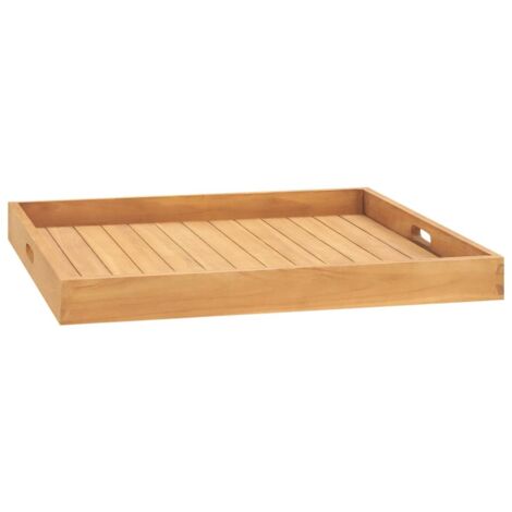 Vassoio da Portata 70x70 cm in Legno Massello di Teak vidaXL
