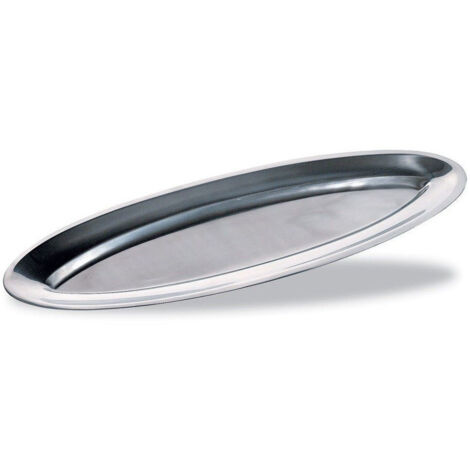 Vassoio Da Portata Accioio Inox Ovale 30cm Antipasti Cucina Pranzo Cena Servizio