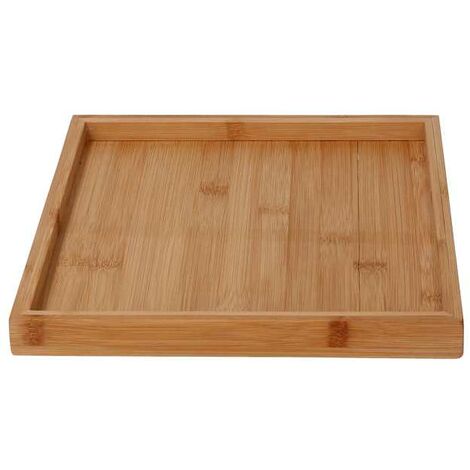Vassoio de bambú natural cuadrado 30x30x2,5 cm