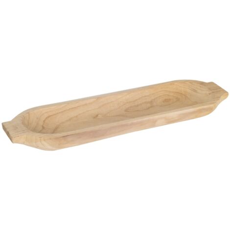 Vassoio in legno naturale per decorare e servire a casa