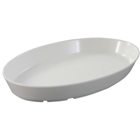 Vassoio ovale da buffet in melamina 32x20 Floating