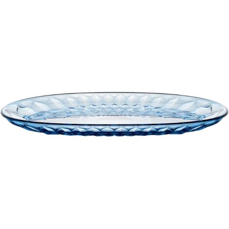 Vassoio ovale grande 45x26,5x3,3 cm azzurro cielo