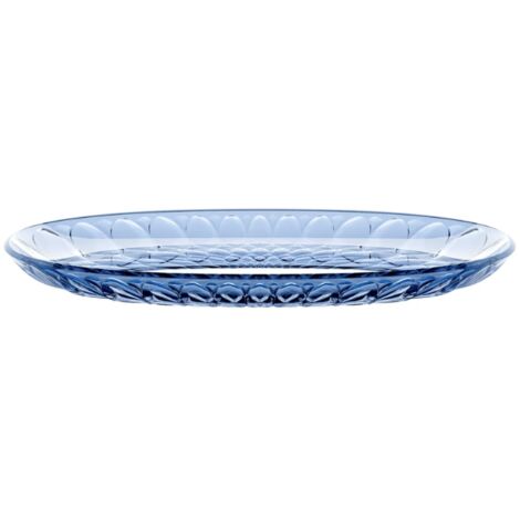 VASSOIO OVALE PICCOLO 'VANITY' BLU GUZZINI