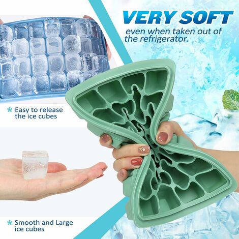 Vassoio per cubetti di ghiaccio Bottiglia dacqua a rilascio facile 4 pezzi per bevande sportive vassoio per cubetti di ghiaccio in bastoncini 10 bastoncini Stampo per congelatore 