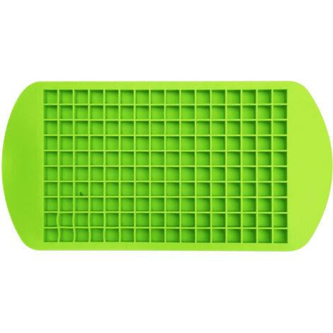 Vassoio per cubetti di ghiaccio in silicone da 2 pezzi, 160 blocchi di cubetti di ghiaccio Vassoi quadrati per cubetti di ghiaccio per 160 mini cubetti di ghiaccio, gelatina, latte, cocktail di succhi