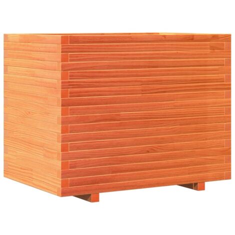 Vassoio per fioriera aiuola rialzata piante fiori terrazza giardino cera 90 x 60 x 72,5 cm legno di pino massiccio marrone 020038526