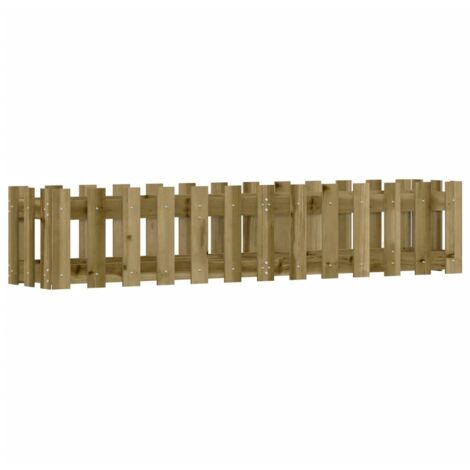 Vassoio per fioriera aiuola rialzata piante fiori terrazza giardino recinzione design legno di pino impregnato marrone 020039814