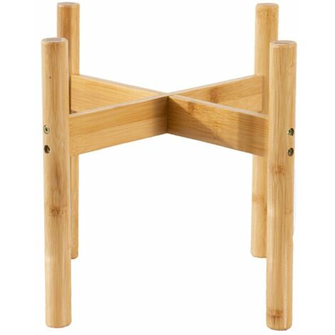 Vassoio per Piante in Vaso di Bambù da Giardino Portavasi per Piante in Legno per Interni e Esterni Decorazione per Interni Portafiori Semplice, S - S, kueatily
