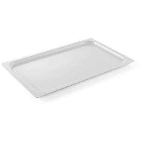Vassoio per presentazione piatti e alimenti 530x325mm GN 1/1 bianco - Hendi 561607
