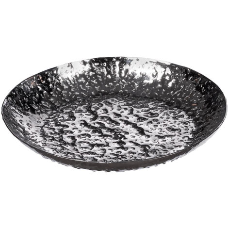 Vassoio piatto centrotatvola tondo in metallo 20 cm