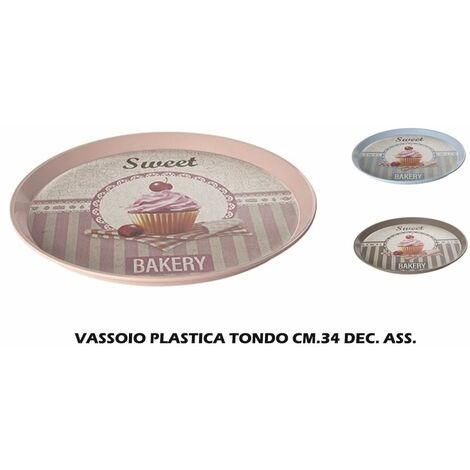 VASSOIO PLASTICA CM.38X26,5X2h ROSSO