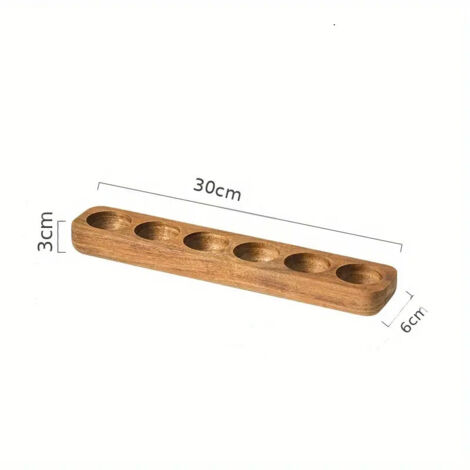 Vassoio porta uova, pallet, porta uova, ripiano fisso, porta uova da banco, frigorifero compatto in legno naturale per esposizione di cioccolato, sushi, organizzazione della cucina, adatto alle case d