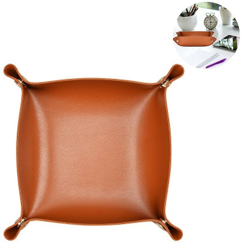 Vassoio portagioielli in pelle scatola dei dadi