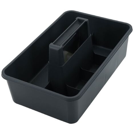 Vassoio portaoggetti per prodotti per la pulizia 35,2x22,2x15,1cm grigio scuro