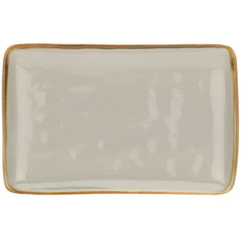 VASSOIO RETTANGOLARE 20X13 CM GRIGIO PERLA CONCERTO