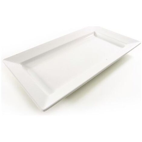 Vassoio Rettangolare 49,5X27,5 in Melamina Avorio - ILSA