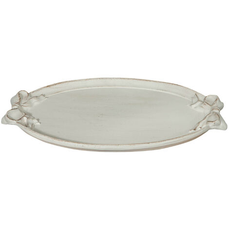 Vassoio rettangolare Legno Bianco 30 cm x 20 cm x H 4 cm - Linea Kitchen  Accessories - Tognana
