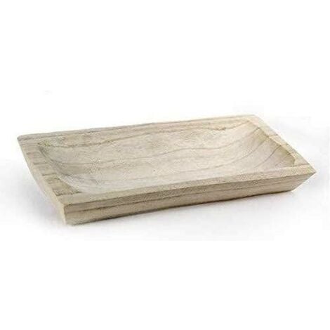 Vassoio rettangolare in legno multistrato di betulla faggio RETTANGOLARE  Vassoio Rettangolare Maniglie 25x32 h 4 cm