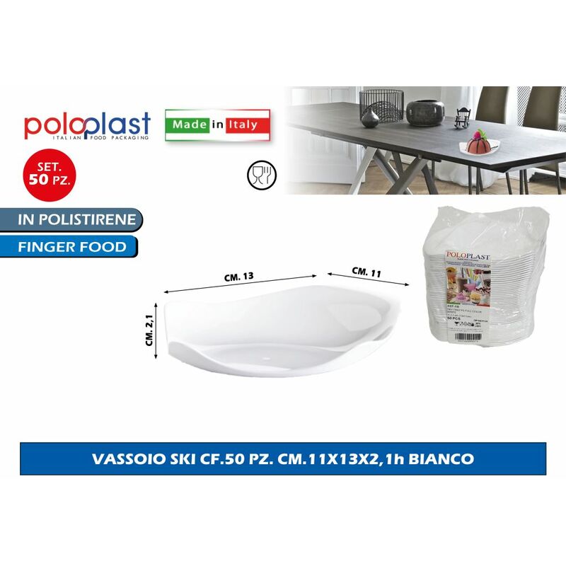 Bighouse It - vassoio ski traspar. CF.50 pz