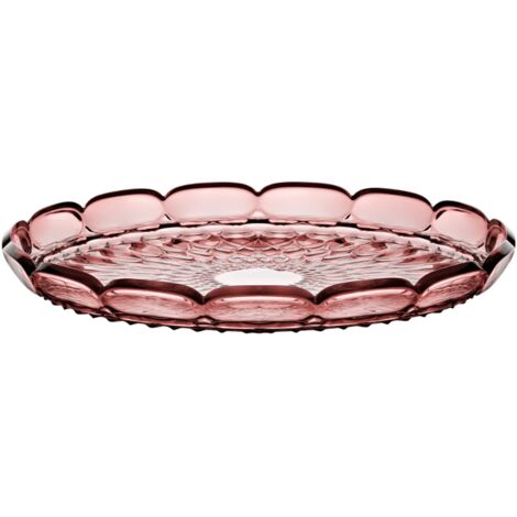 VASSOIO TONDO GRANDE 'VANITY' ROSA GUZZINI