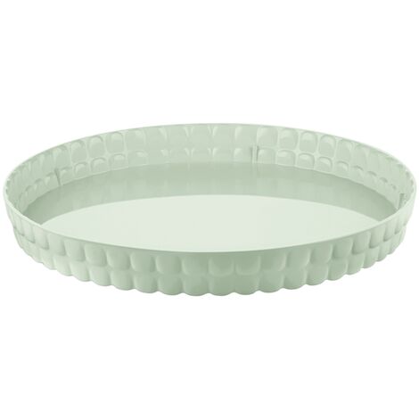 Vassoio tondo Tiffany verde malva