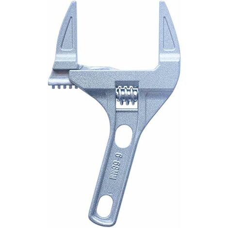 Vástago corto ajustable de 6-68mm, llave inglesa ajustable de acero de gran apertura, herramienta de reparación multifunción para baño, fregadero