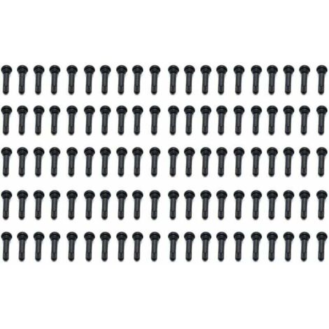 Vástagos de válvula de neumático de caucho TR414 - Lote de 100 unidades - Para vehículos automotrices