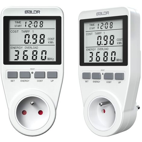 Vatímetro monofásico Baldr BD-990 blanco