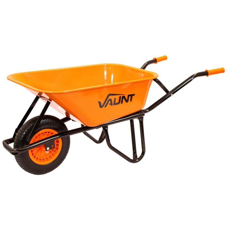 85L Trade Wheelbarrow Challenger L11 Steel Metal Site Barrow V1924049 - Vaunt