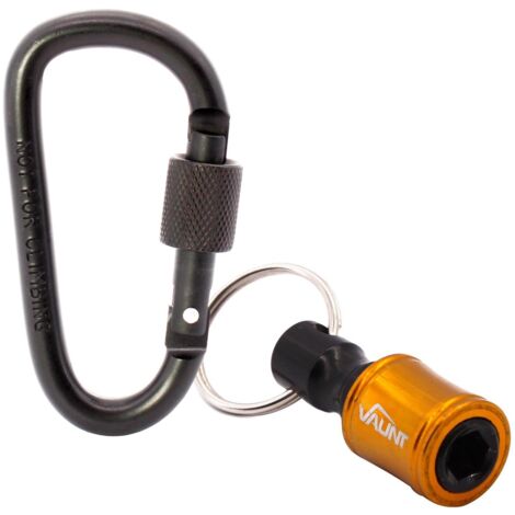 Vaunt Locking Carabiner + Vaunt Keyring Hex Bit Holder Screwdriver Drill Bit