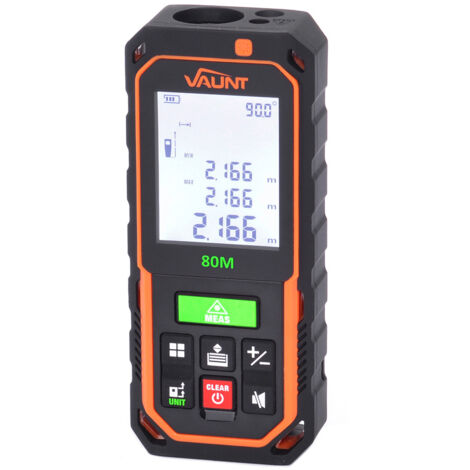 Vaunt Professional Green Beam Laser Distance Measure 80m V1501008