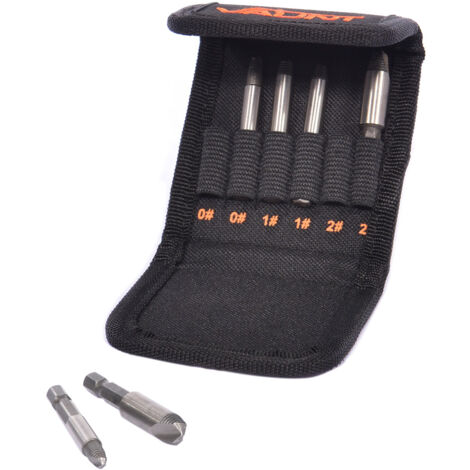 Vaunt Stuck Screw Damaged Screw Head Remover Extractor Set - 6 Piece V1311000