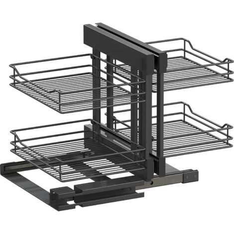 VAUTH-SAGEL 1000mm - Korbablage aus Stahldraht, Stahl pulverbeschichtet lava