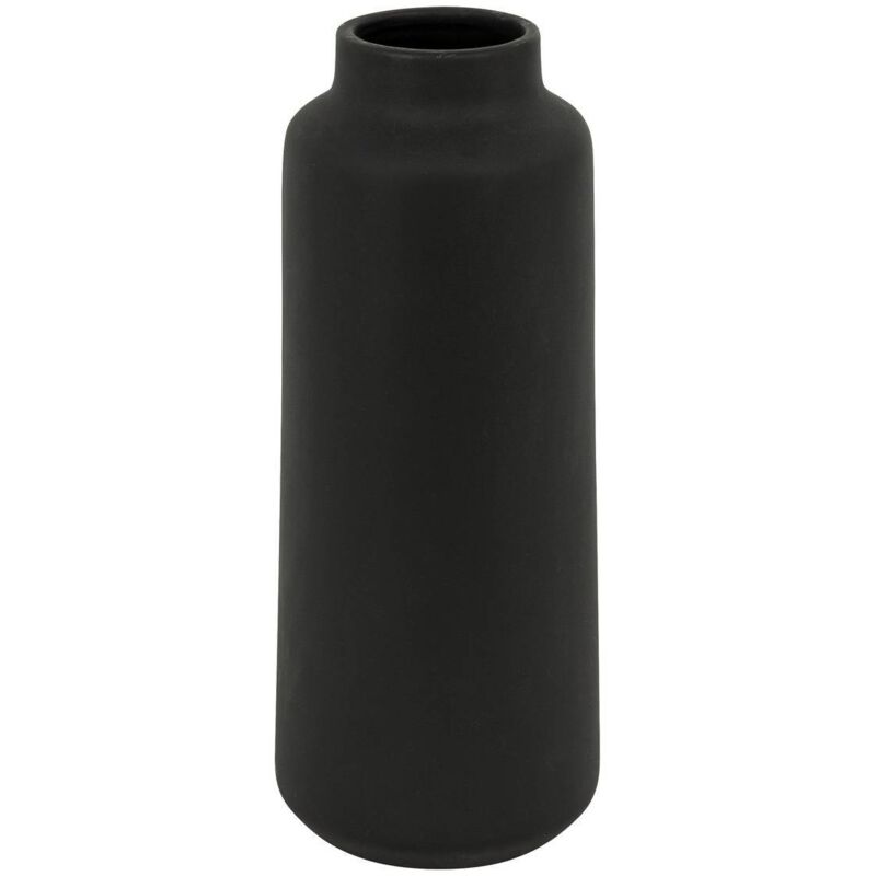 Keramikvase Rily Schwarz H.30 Cm Atmosphera Créateur D'Intérieur