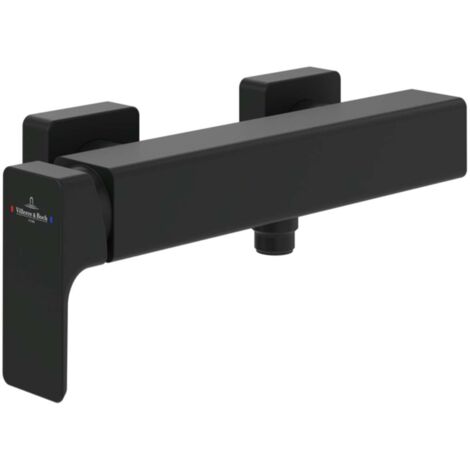 V&B Einhebel-Duscharmatur Subway 3.0 m Rückflussschutz, Wandmont., matt black