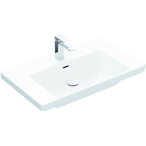 V&B Subway Pose Subway 300x470mm con overflow con foro per il rubinetto bianco C+