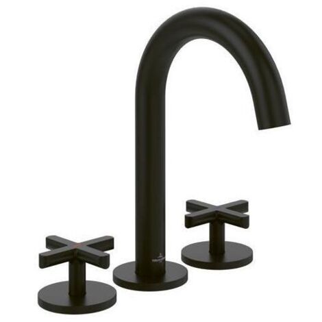 VB Waschtischauslauf-Set Loop&Friends 60 x225x177mm o. Ablaufgarnitur Matt Black
