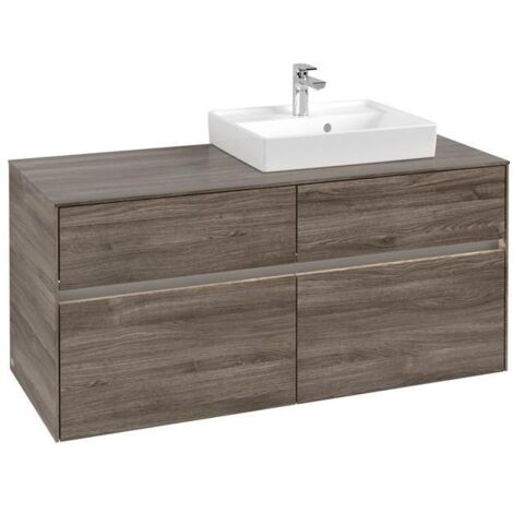VB WTUS Collaro C072B0 1200x548x500mm avec 4 tiroirs WT en pierre chêne