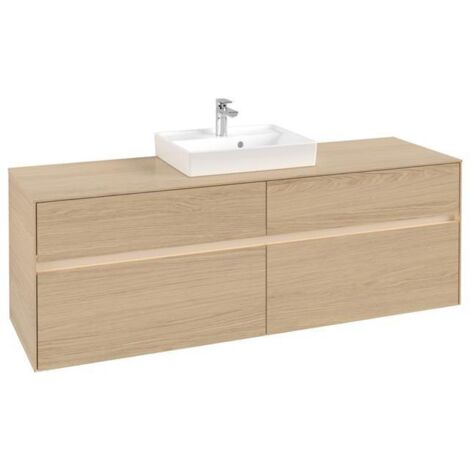 VB WTUS Collaro C077B0 1600x548x500mm avec 4 tiroirs, finition Nordic Oak